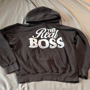 The Real Boss Black Hoodie